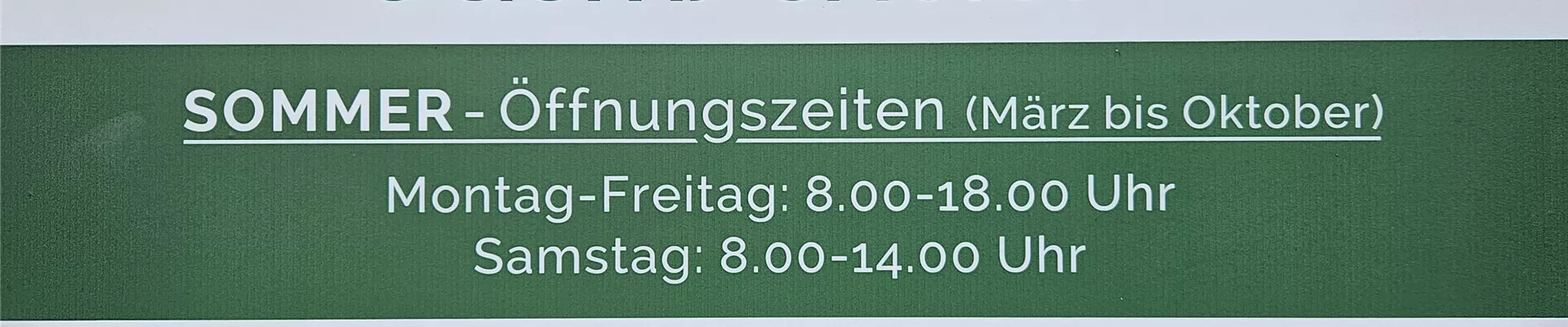 Öffnungszeiten