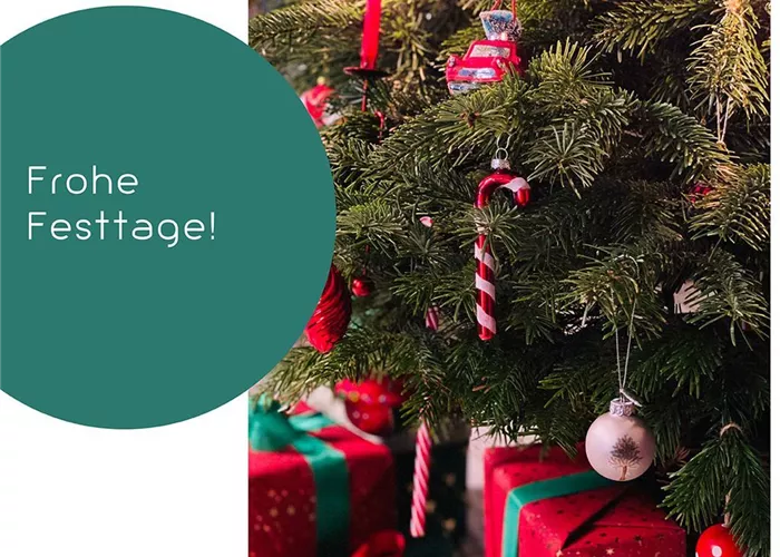Frohe Weihnachten und einen guten Start ins neue Jahr